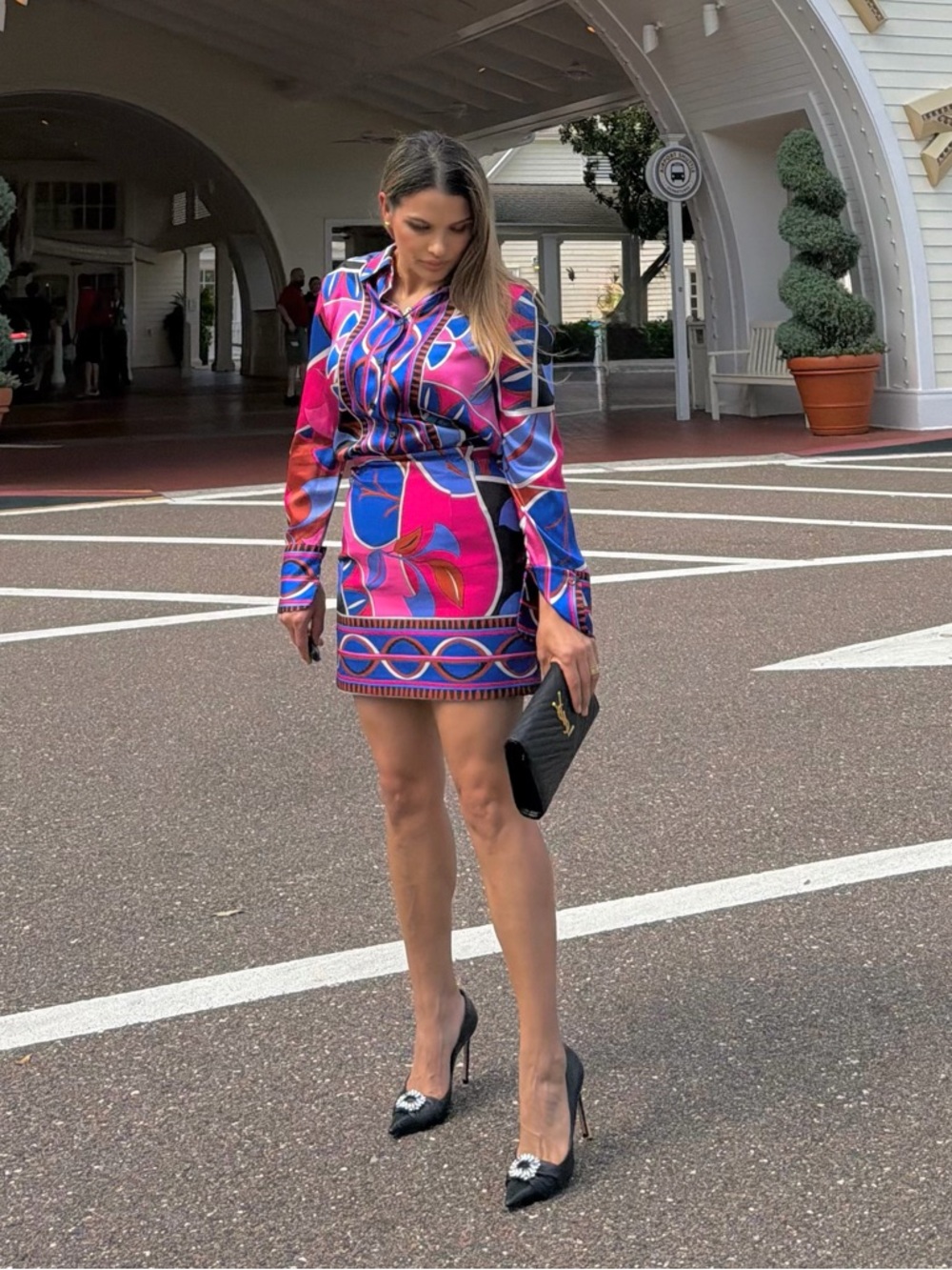 S/M Zara set Colorblock Print - Picture 3 of 6